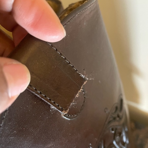 Frye Melissa Logo Boots Saddle Knee Riding Size 8.5 - Picture 14 of 16